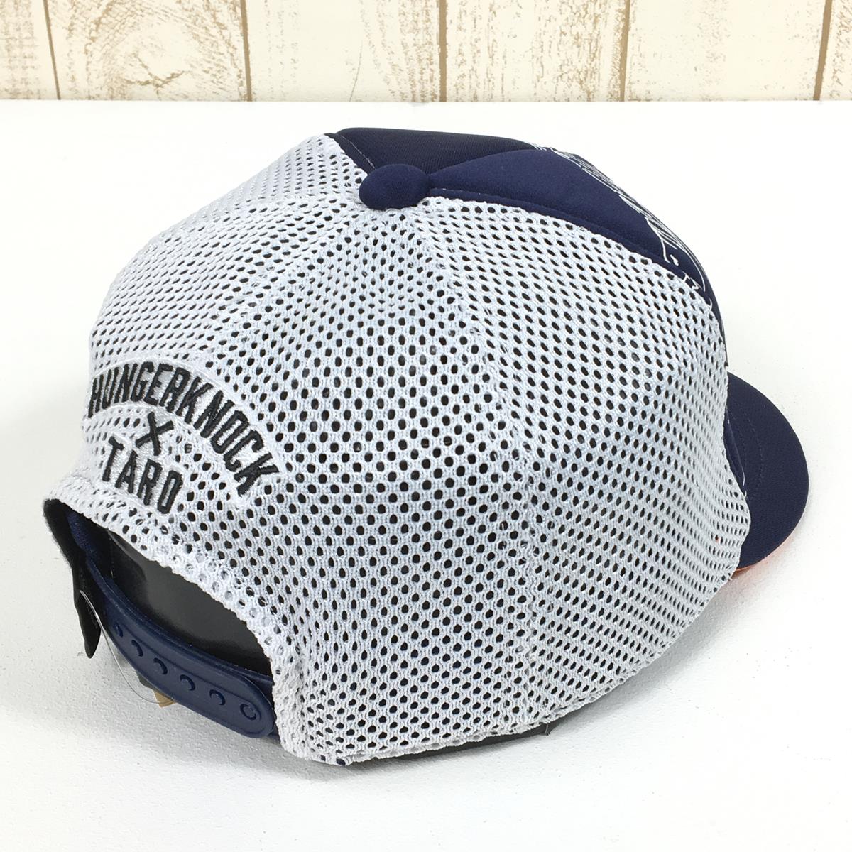 ハンガーノック オリジナルス × TARO（太郎平小屋） 限定コラボ クレイジークライマー ランニングキャップ Crazy Climber  Running Cap 限定販売 入手困難 HUNGERKNOCK ORIGINALS ネイビー系