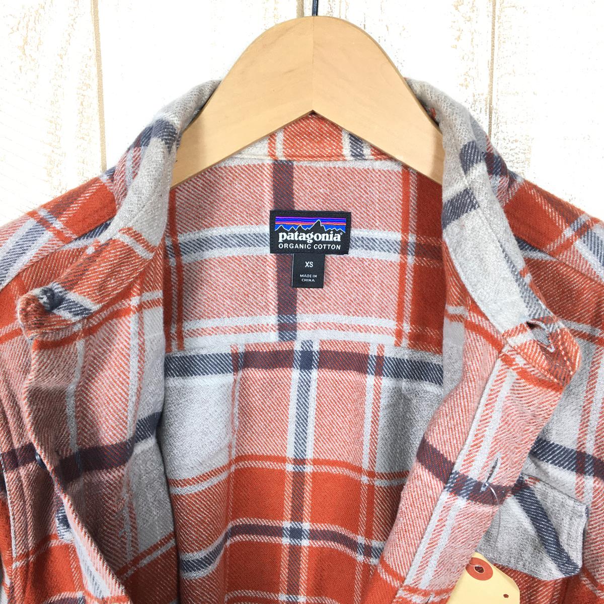 【MEN's XS】 パタゴニア 2017 フィヨルド フランネル シャツ Fjord Flannel Shirt アジアンフィット ネルシャツ 生産終了モデル 入手困難 PATAGONIA 54130 オレンジ系