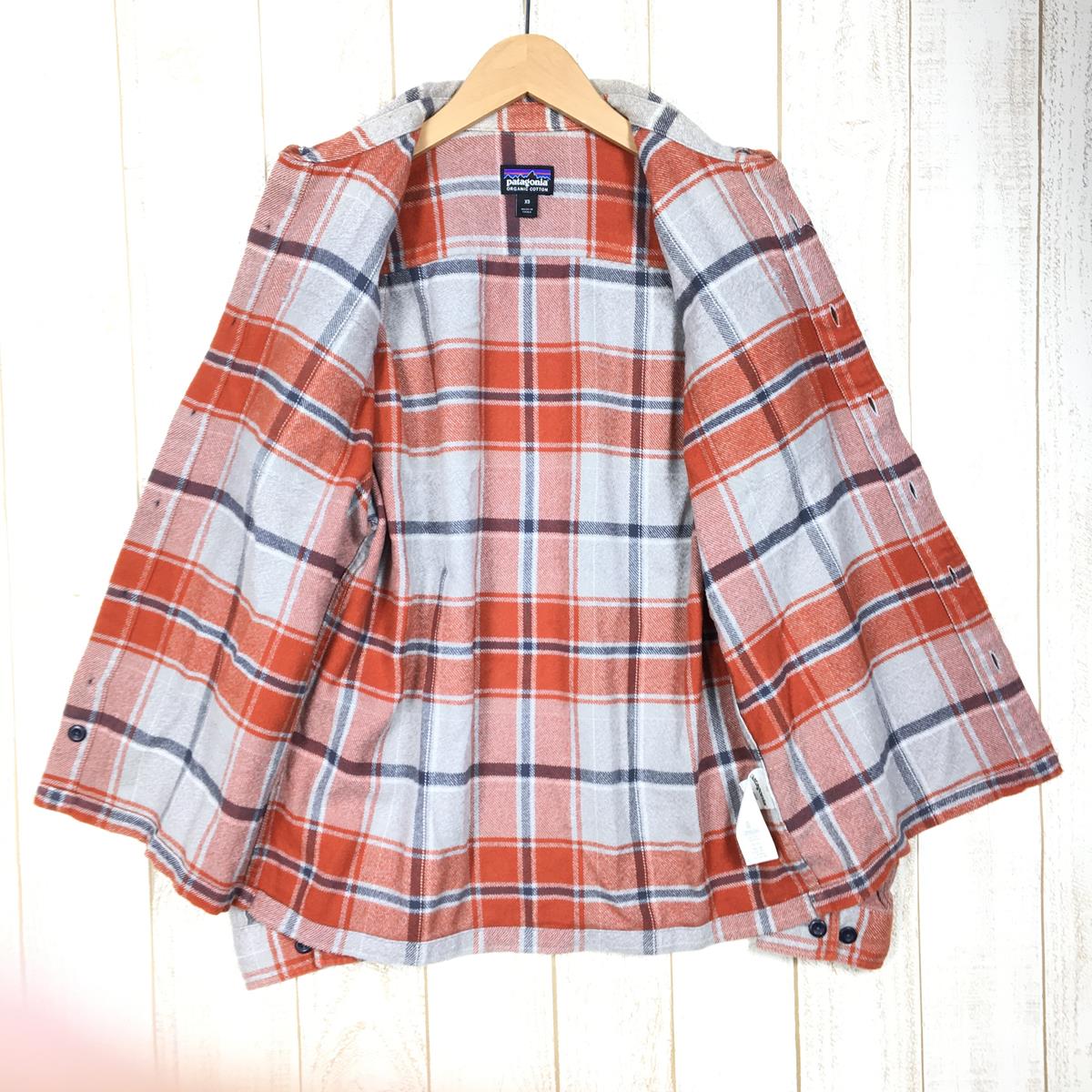 【MEN's XS】 パタゴニア 2017 フィヨルド フランネル シャツ Fjord Flannel Shirt アジアンフィット ネルシャツ 生産終了モデル 入手困難 PATAGONIA 54130 オレンジ系