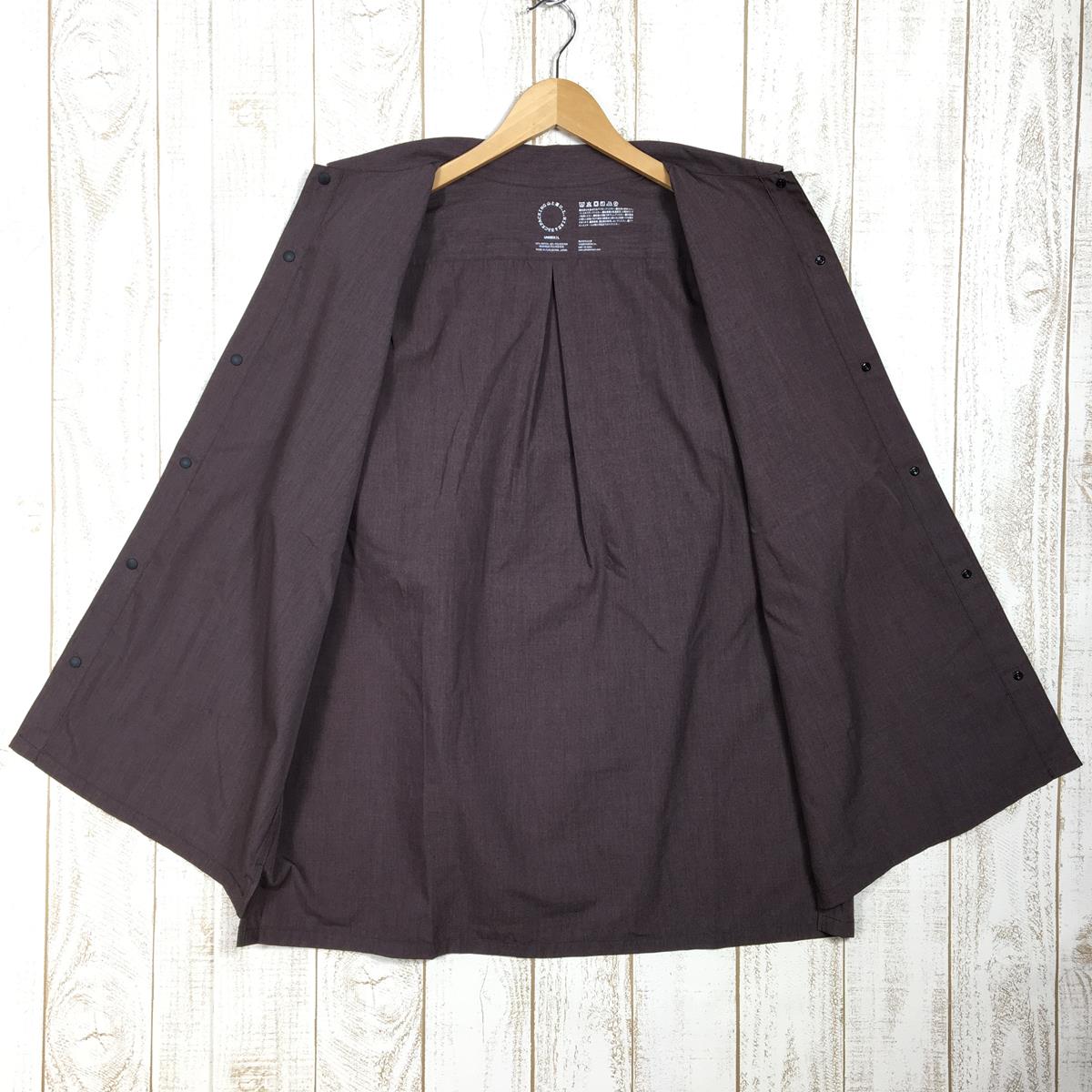 【UNISEX L】 山と道 バンブー シャツ Bamboo Shirt ロングスリーブ 日本製 入手困難 YAMATOMICHI Clove Brown ブラウン系