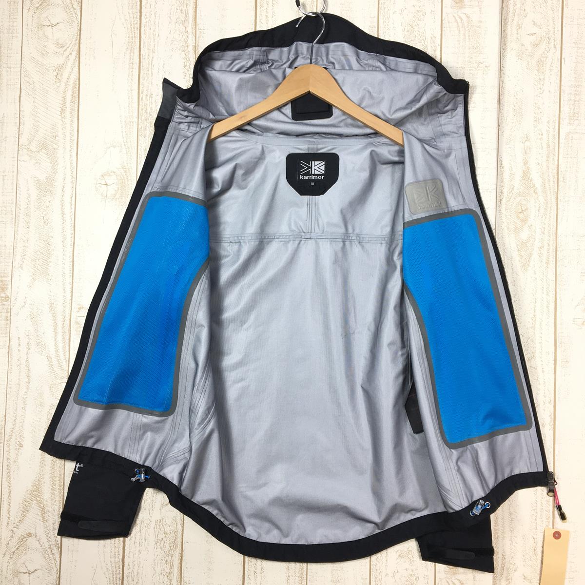 【WOMEN's 10】 カリマー イーベント エリート ジャケット eVent Elite Jacket 3L-eVent防水透湿 アルパイン  ハードシェル フーディ KARRIMOR ブラック系