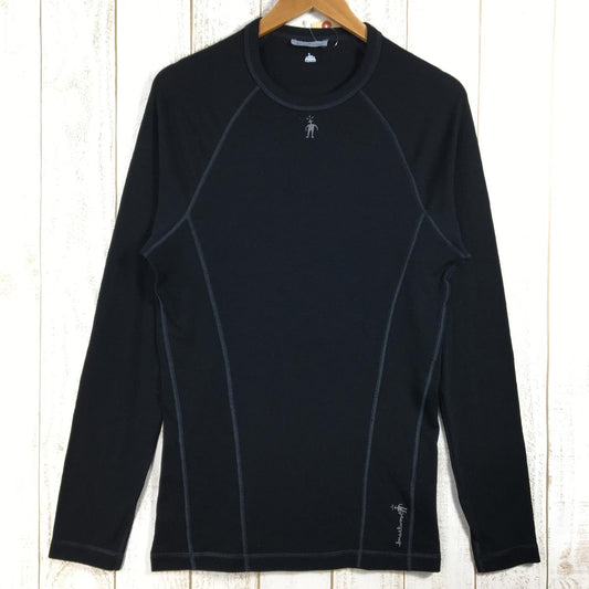 【MEN's L】 スマートウール ミッドウェイト メリノウール ロングスリーブ MW Merinowool Longsleeve 保温 ベースレイヤー Tシャツ ロンT SMARTWOOL ブラック系