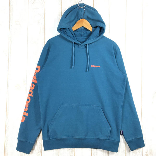 【MEN's M】 パタゴニア テキスト ロゴ アップライザル フーディ Text Logo Uprisal Hoody スウェット パーカー プルオーバー PATAGONIA 39566 TATE ブルー系