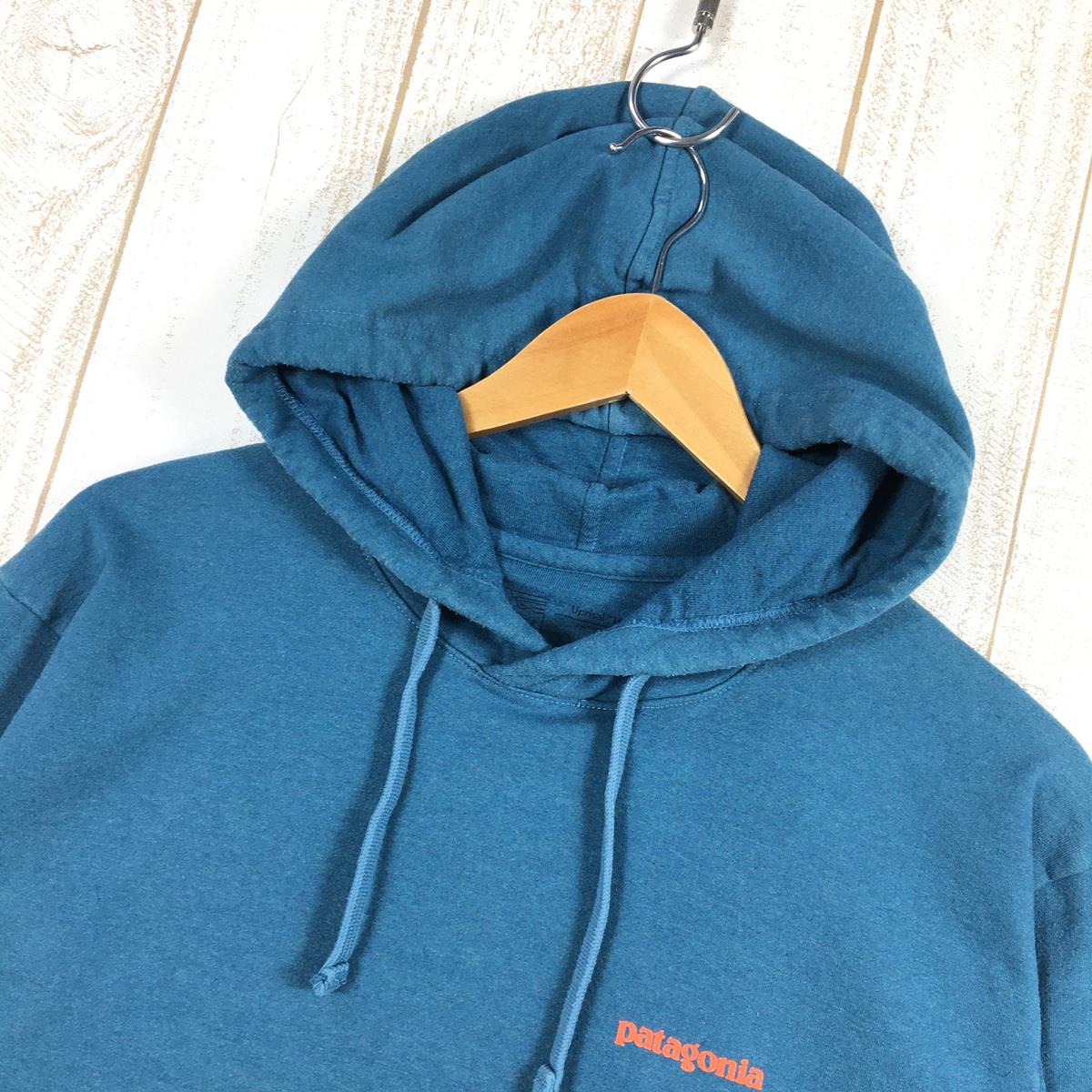 【MEN's M】 パタゴニア テキスト ロゴ アップライザル フーディ Text Logo Uprisal Hoody スウェット パーカー  プルオーバー PATAGONIA 39566 TATE ブルー系