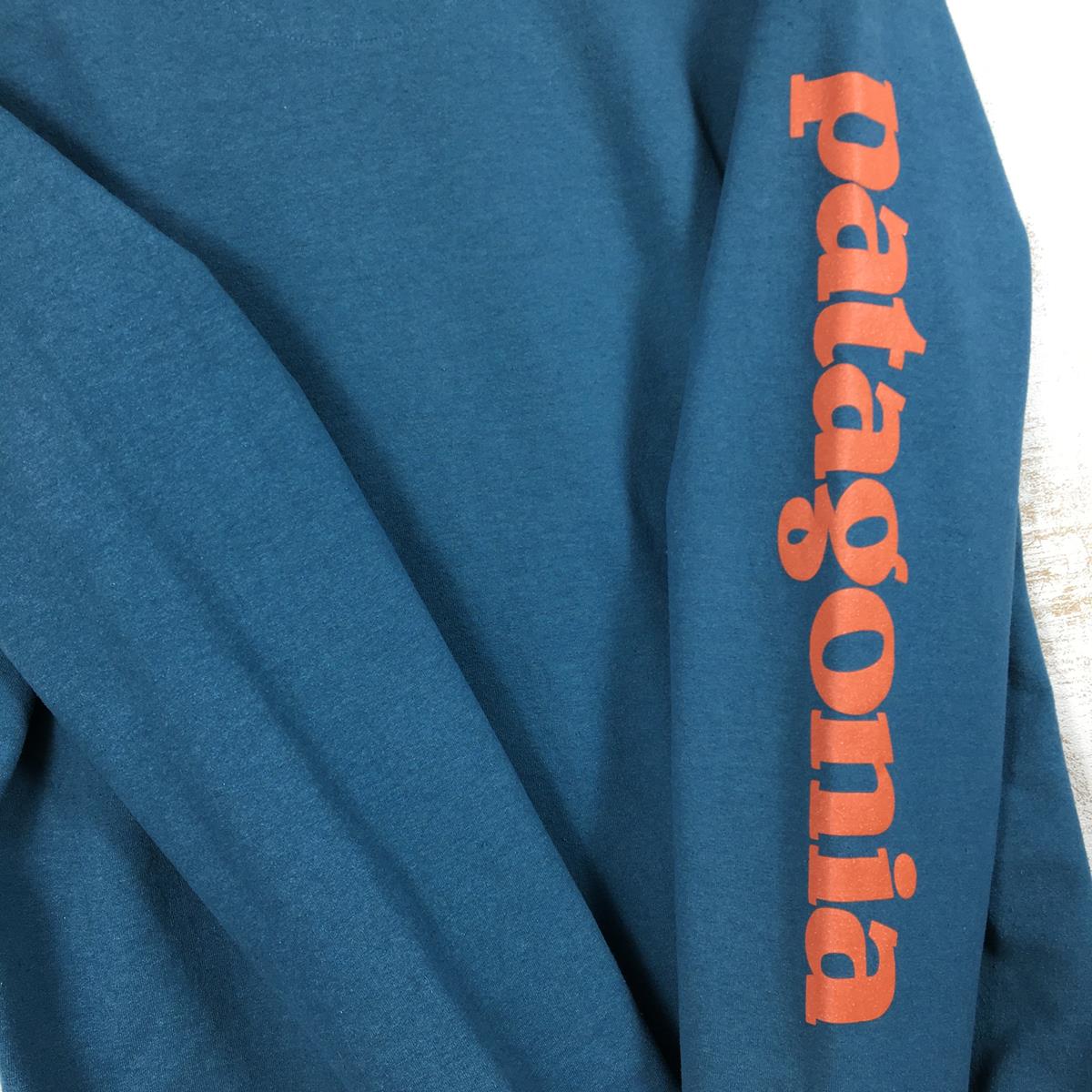 【MEN's M】 パタゴニア テキスト ロゴ アップライザル フーディ Text Logo Uprisal Hoody スウェット パーカー  プルオーバー PATAGONIA 39566 TATE ブルー系