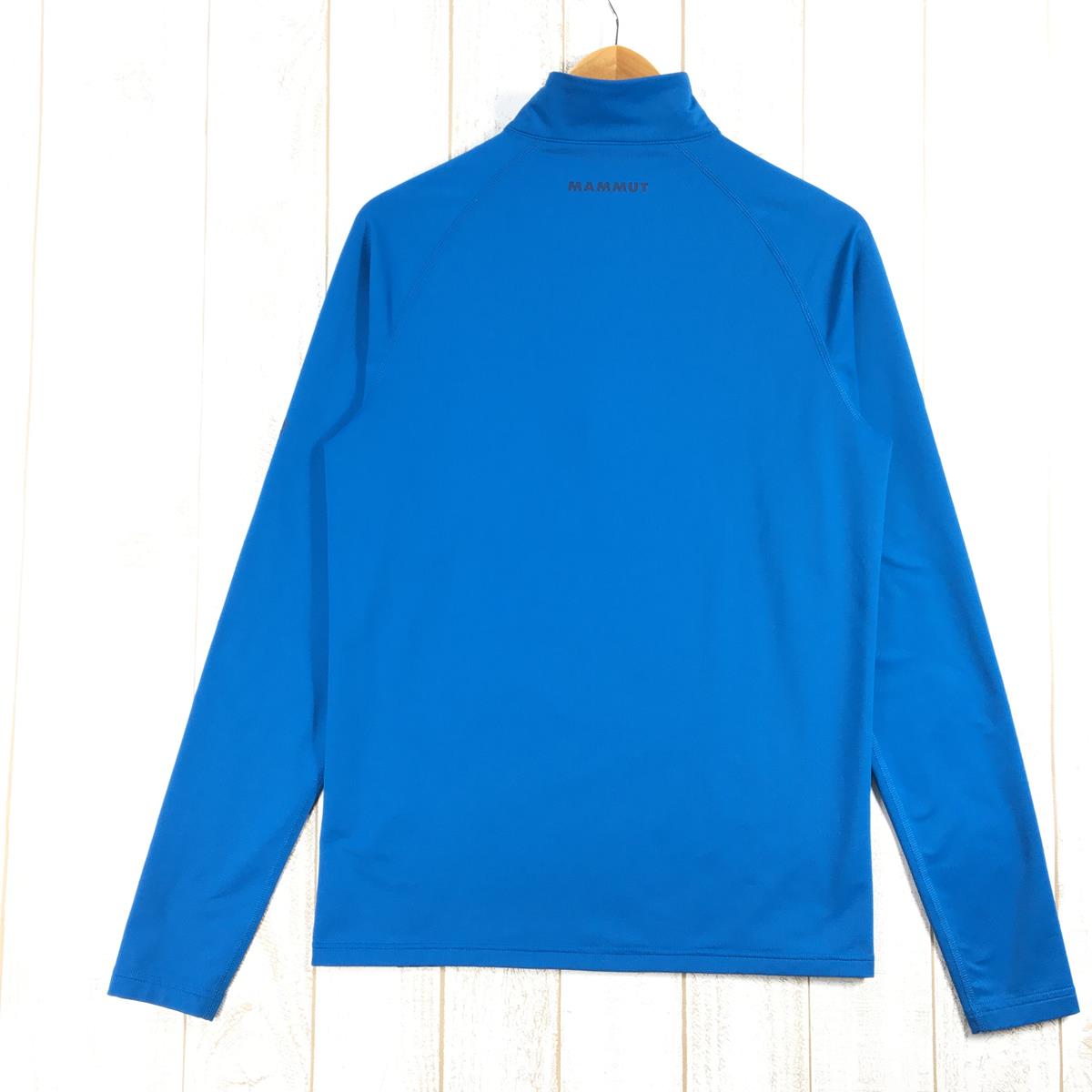 【MEN's W-S】 マムート スノー ミッドレイヤー ハーフ ジップ プル Snow ML Half Zip Pull ベースレイヤー  ロングスリーブ シャツ ジップネック プルオーバー MAMMUT 1014-02400 ブルー系