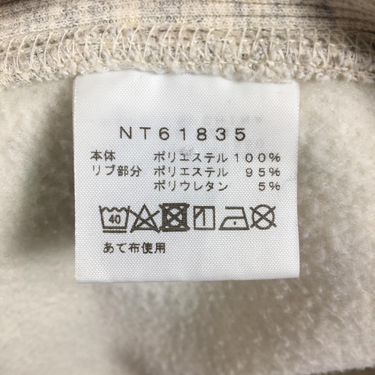 【MEN's XL】 ノースフェイス スクエア ロゴ フーディ Square Logo Hoodie スウェット パーカー プルオーバー NORTH FACE NT61835 アイボリー系