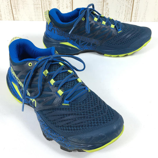 【MEN's 26.7cm】 スポルティバ アカシャ 2 AKASHA II トレイルランニングシューズ SPORTIVA 56A Storm Blue / Lime ブルー系