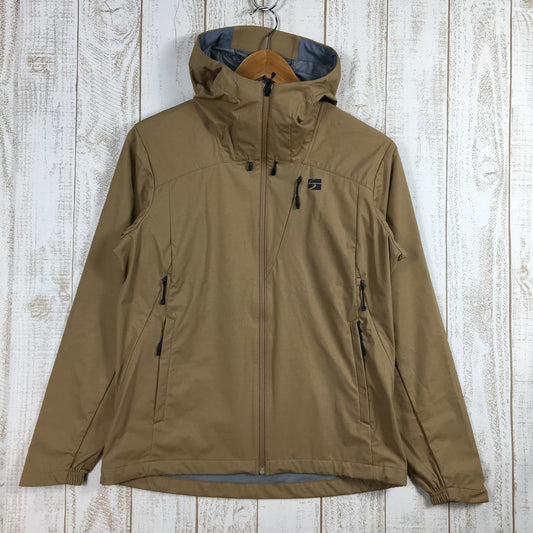 【WOMEN's M】 ファイントラック フロウラップ フーディ エバーブレスエア 防水 ソフトシェル ジャケット FINETRACK FAW0912 Camel ベージュ系