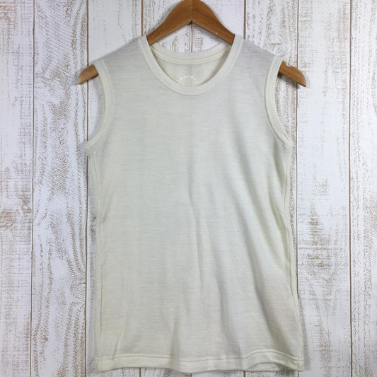 【WOMEN's M】 山と道 ダブルフェイス メッシュ メリノ スリーブレス DF Mesh Merino Sleeveless メリノウール タンクトップ シャツ YAMATOMICHI Ivory アイボリー系