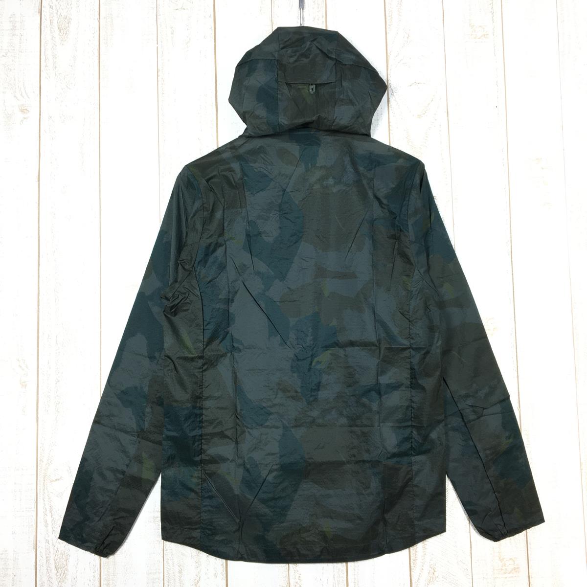 【MEN's S】 パタゴニア フーディニ ジャケット Houdini Jacket ウィンドシェル フーディ 希少柄 入手困難 PATAGONIA 24142 PFBG Painted Fields Big: Crop Green グリーン系