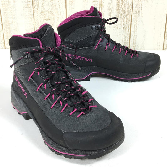 【WOMEN's 24.3cm】 スポルティバ トラバース X4 エヴォ ミッド ゴアテックス ウーマン TX4 EVO MID GTX WOMAN アプローチシューズ トレッキングシューズ SPORTIVA 37G 900411 Carbon / Springtime ブラック系