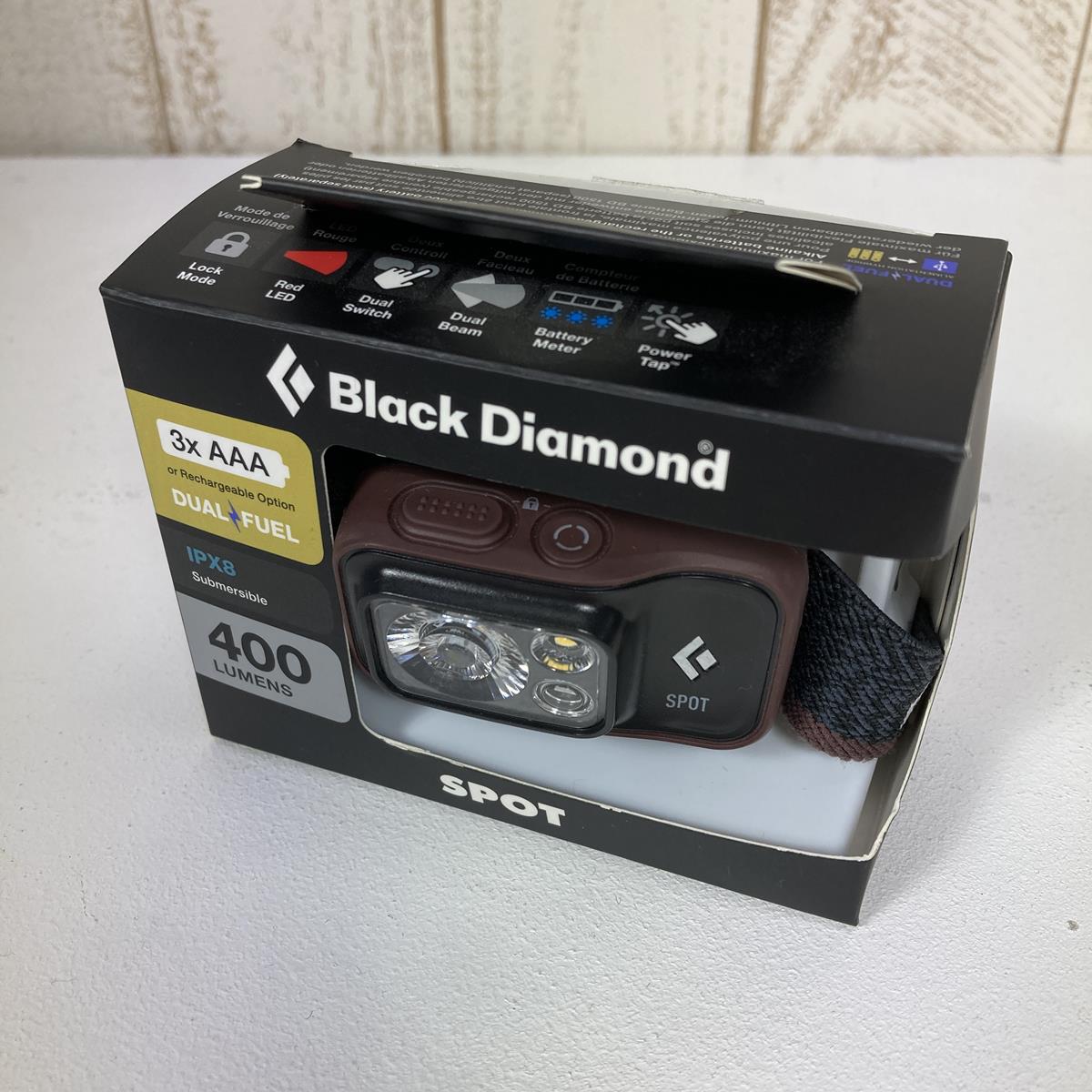 ブラックダイヤモンド スポット 400 Spot 400 ヘッドランプ 400ルーメン BLACK DIAMOND BD81308 Bordeaux ブラウン系