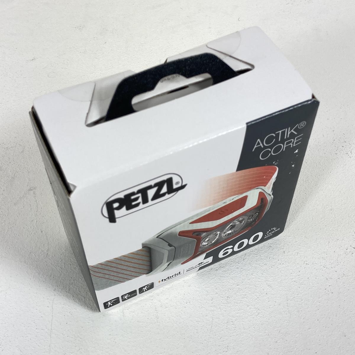 ペツル アクティック コア リチャージャブル LED ヘッドランプ 600ルーメン PETZL E065AA/E065AA03 03 Red レッド系