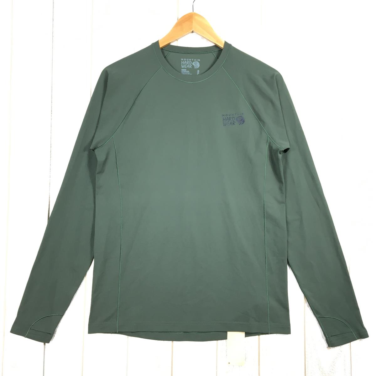 【MEN's S】 マウンテンハードウェア マウンテン ストレッチ ロングスリーブ Mountain Stretch Long Sleeve クルーネック ロンT Tシャツ MOUNTAIN HARDWEAR OM9840 グリーン系