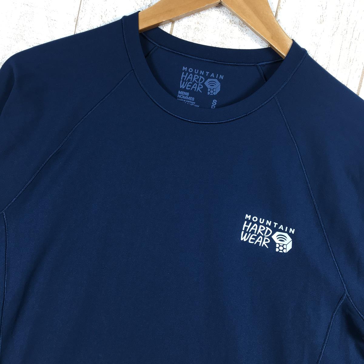 【MEN's S】 マウンテンハードウェア マウンテン ストレッチ ロングスリーブ Mountain Stretch Long Sleeve クルーネック ロンT Tシャツ MOUNTAIN HARDWEAR OM9840 ネイビー系