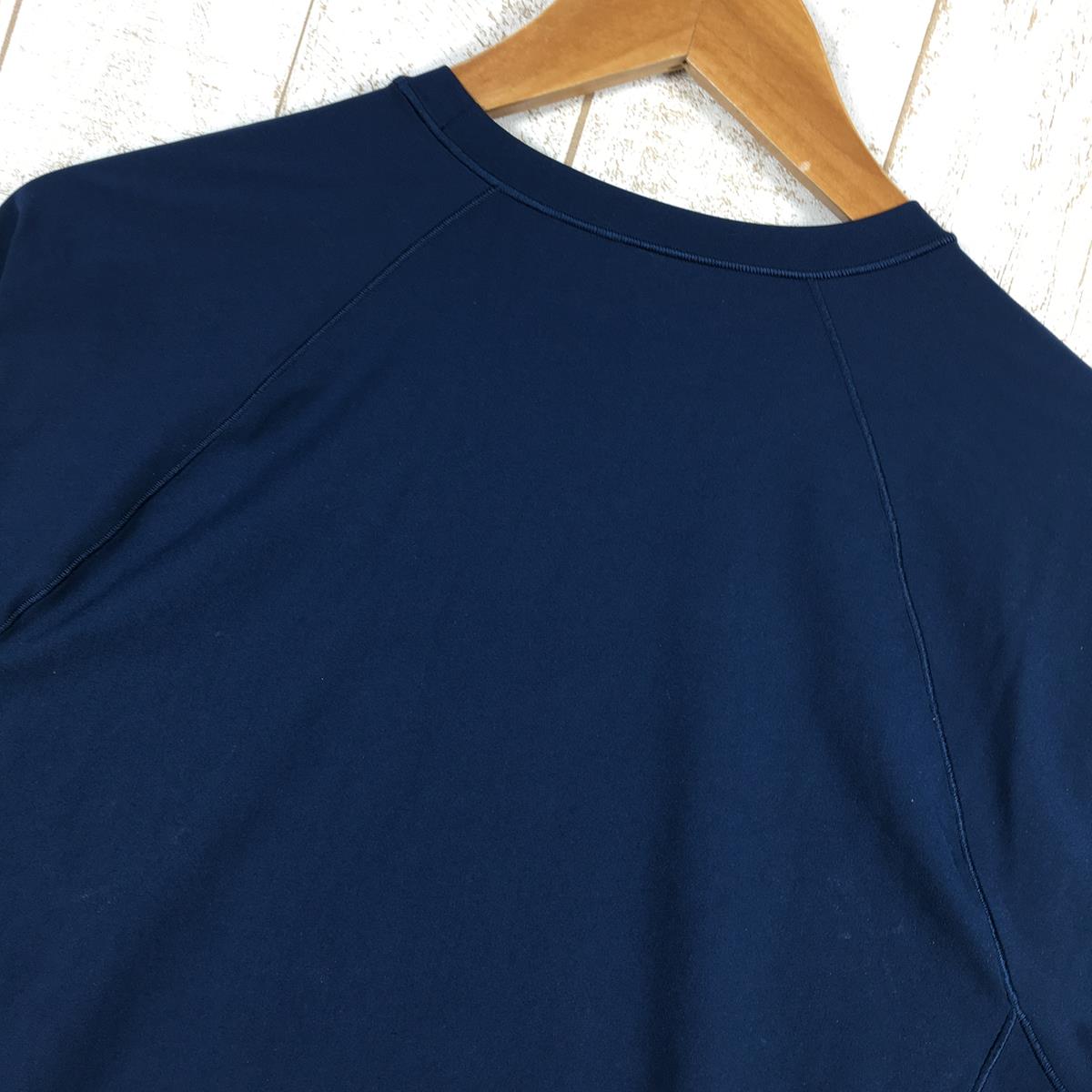 【MEN's S】 マウンテンハードウェア マウンテン ストレッチ ロングスリーブ Mountain Stretch Long Sleeve クルーネック ロンT Tシャツ MOUNTAIN HARDWEAR OM9840 ネイビー系