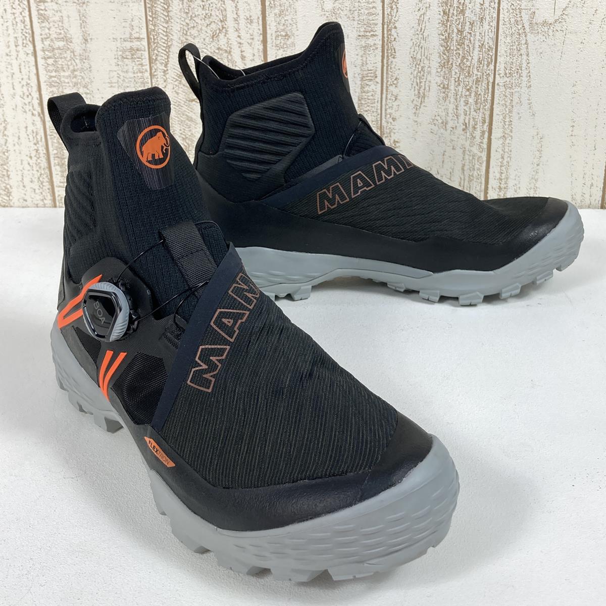 【MEN's 26.5cm】 マムート デュカン ボア ハイ ゴアテックス Ducan BOA High GTX トレッキングシューズ MAMMUT 3030-04170 00533 Black / Orange ブラック系