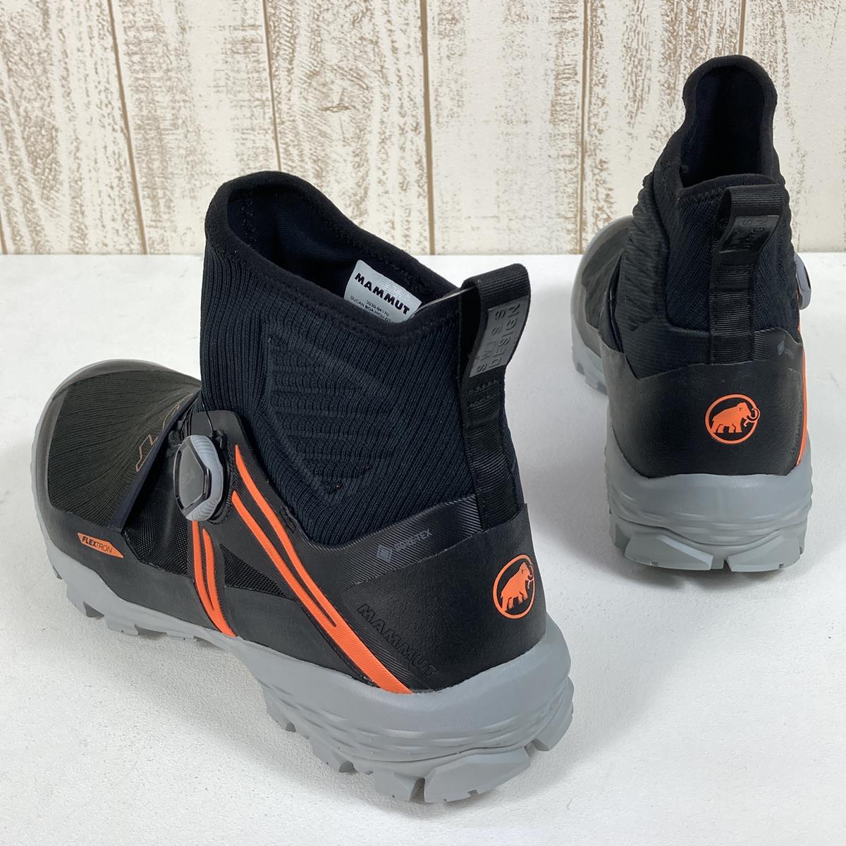 【MEN's 26.5cm】 マムート デュカン ボア ハイ ゴアテックス Ducan BOA High GTX トレッキングシューズ MAMMUT 3030-04170 00533 Black / Orange ブラック系