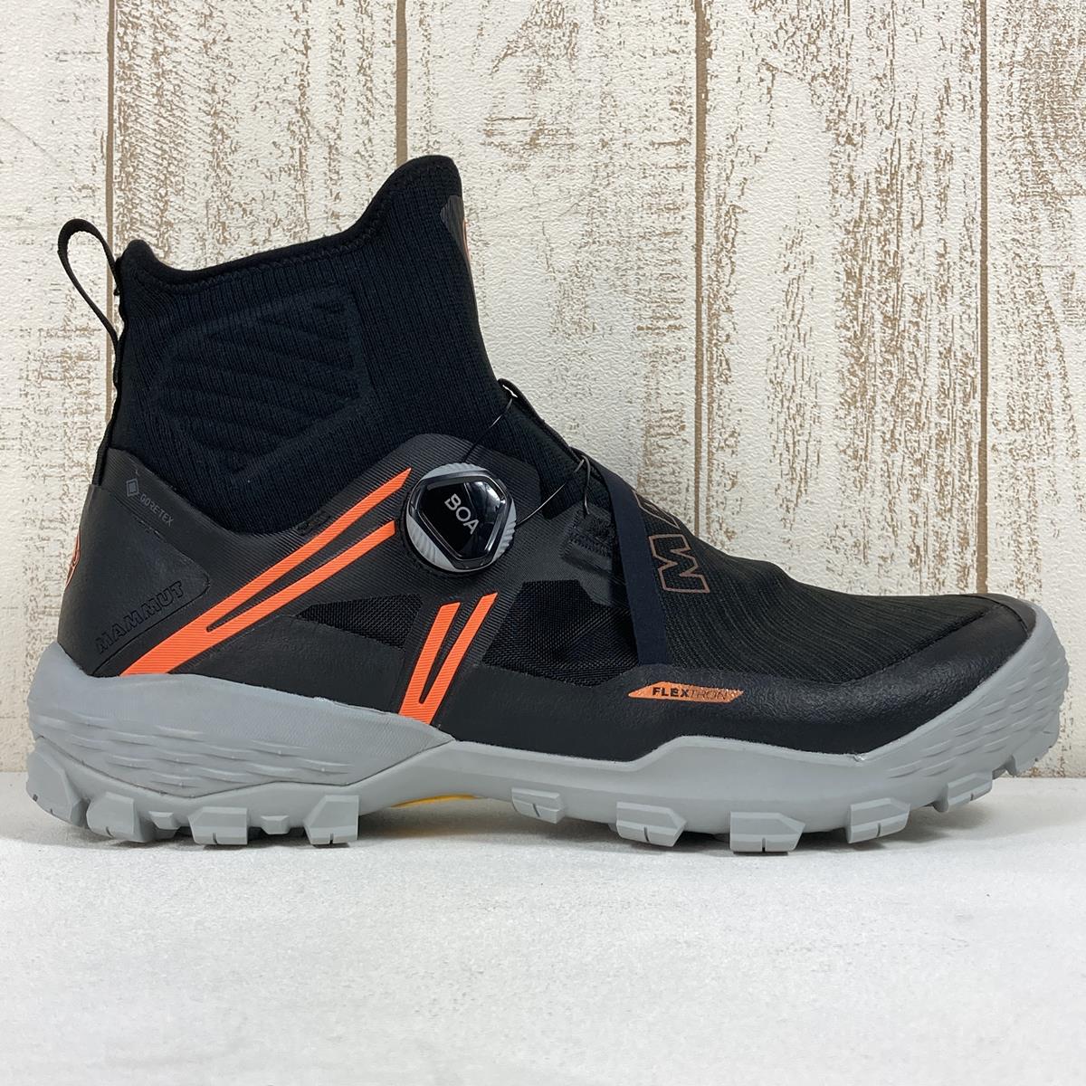 【MEN's 26.5cm】 マムート デュカン ボア ハイ ゴアテックス Ducan BOA High GTX トレッキングシューズ MAMMUT 3030-04170 00533 Black / Orange ブラック系