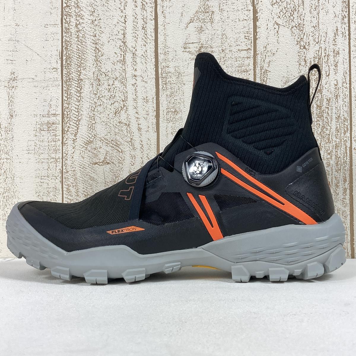 【MEN's 26.5cm】 マムート デュカン ボア ハイ ゴアテックス Ducan BOA High GTX トレッキングシューズ MAMMUT 3030-04170 00533 Black / Orange ブラック系