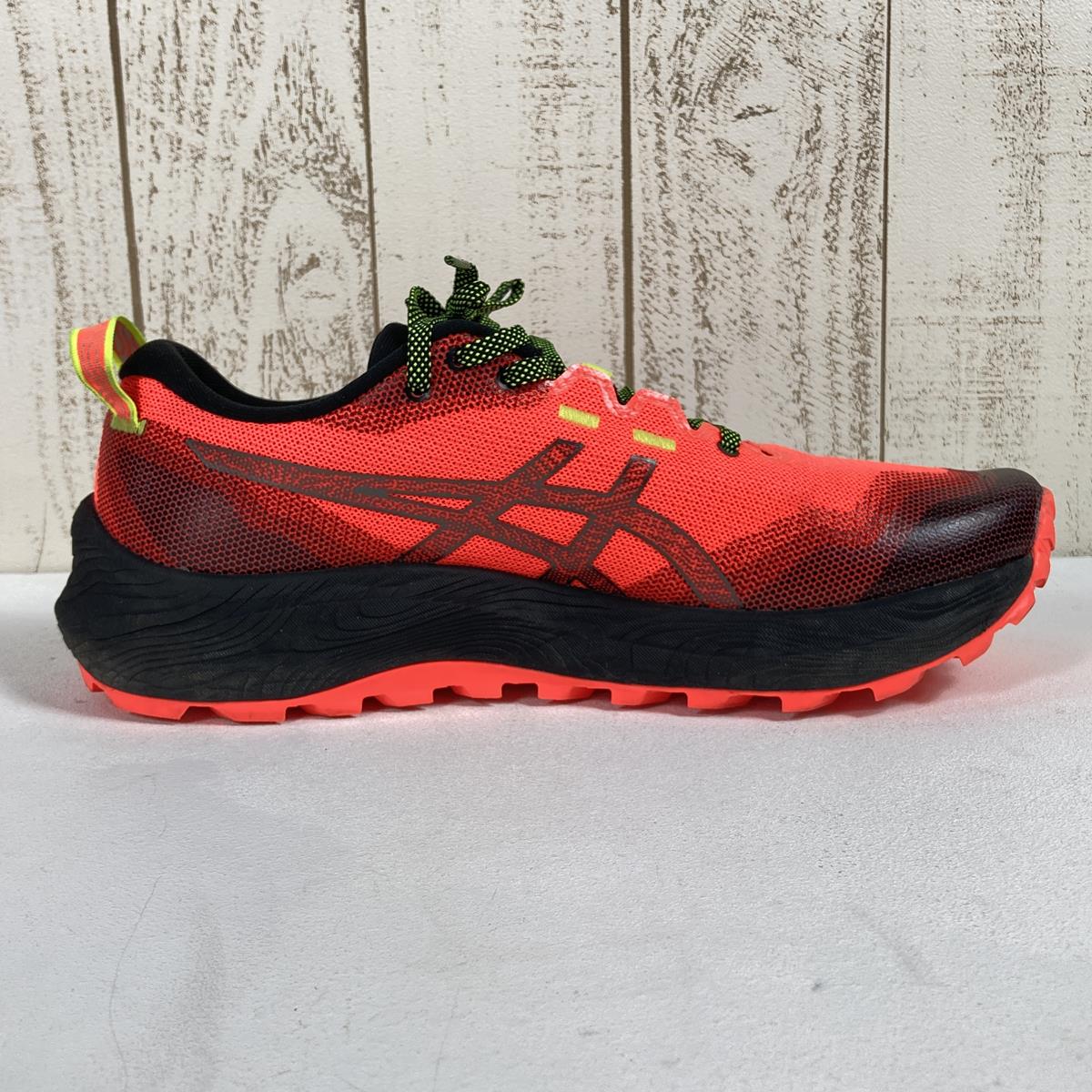 【MEN's 26.0cm】 アシックス ゲルトラブーコ12 GEL-Trabuco 12 トレイルランニングシューズ ASICS 1011B799 Sunrise Red / Gunmetal オレンジ系