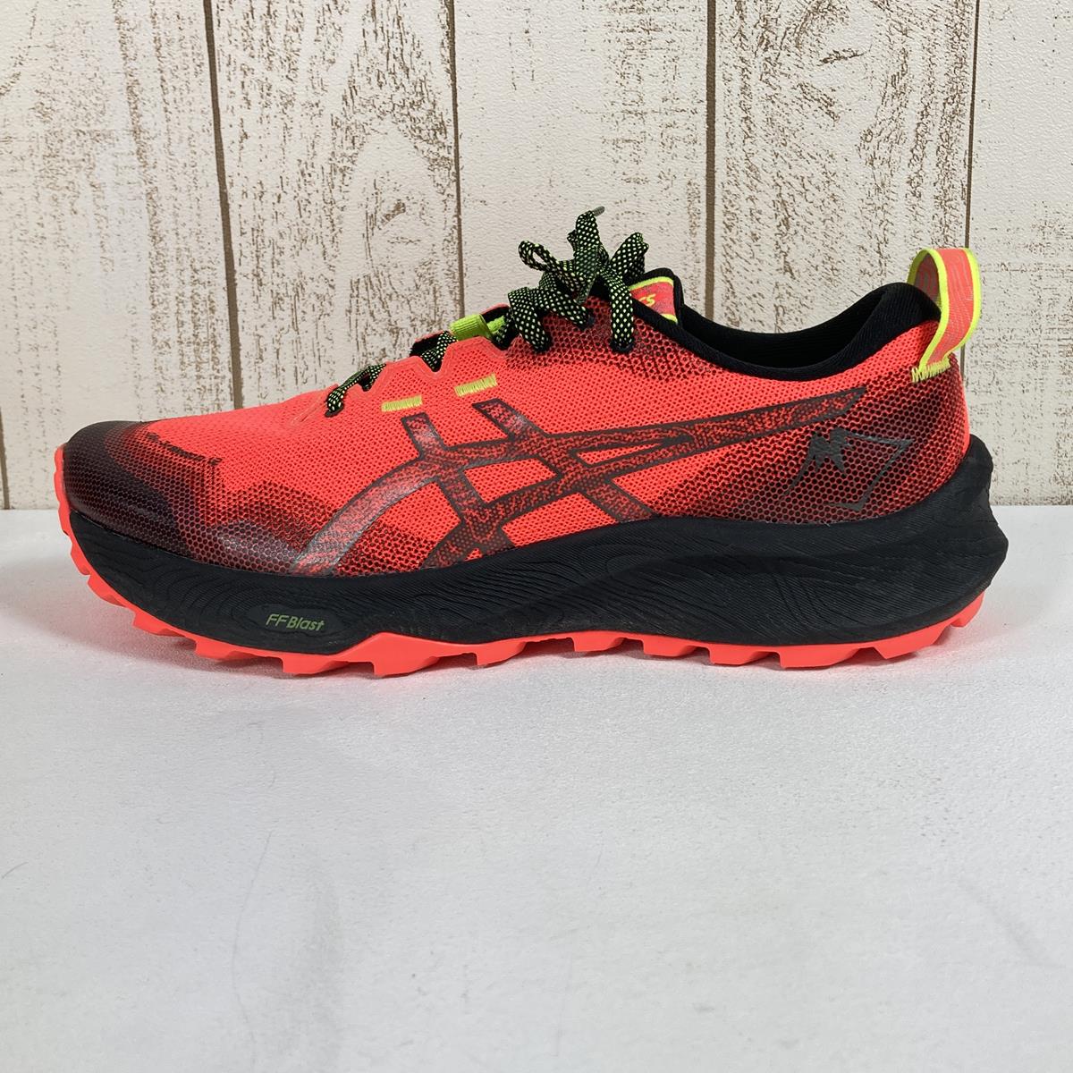 【MEN's 26.0cm】 アシックス ゲルトラブーコ12 GEL-Trabuco 12 トレイルランニングシューズ ASICS 1011B799 Sunrise Red / Gunmetal オレンジ系