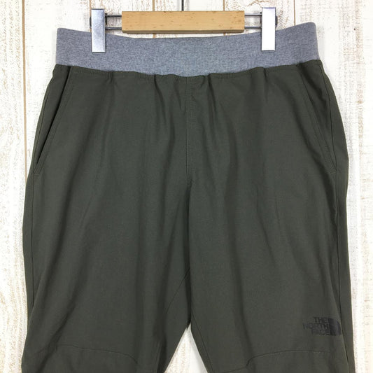 【MEN's L】 ノースフェイス トレーニングリブパンツ Training Rib Pant ソフトシェル NORTH FACE NB81785 グリーン系