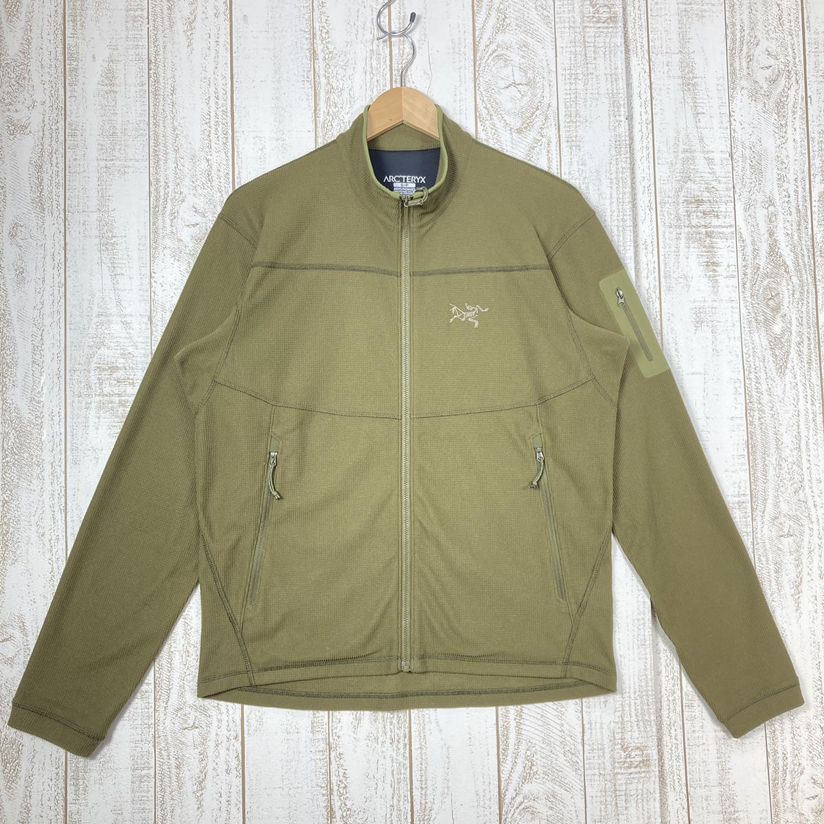 【MEN's S】 アークテリクス デルタ LT ジャケット Delta LT Jacket フリース ポーラテック クラシック100 マイクロベロア スモールグリッド ARCTERYX 17586 グリーン系