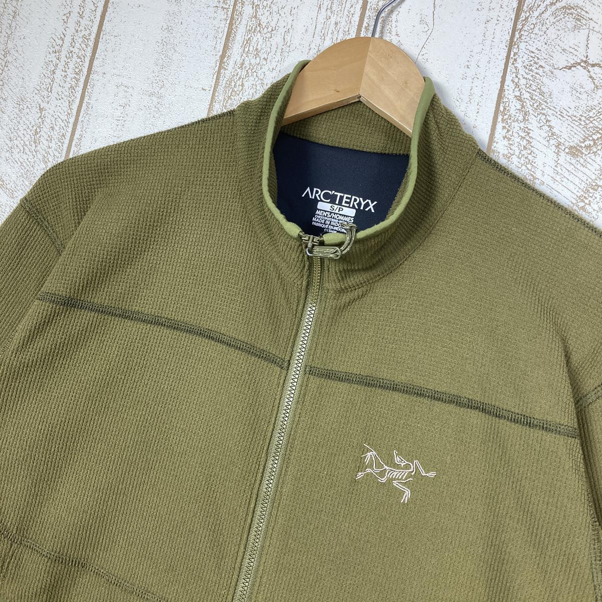 【MEN's S】 アークテリクス デルタ LT ジャケット Delta LT Jacket フリース ポーラテック クラシック100 マイクロベロア スモールグリッド ARCTERYX 17586 グリーン系