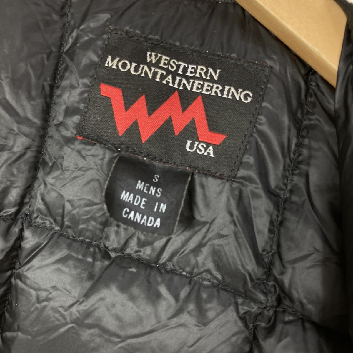 【MEN's S】 ウェスタンマウンテニアリング フラッシュ ベスト Flash Vest 850FP ダウン カナダ製 WESTERN MOUNTAINEERING ブラック系