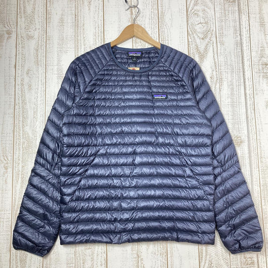 【MEN's S】 パタゴニア ウルトラアルパイン ダウン クルー UltraAlpine Down Crew 800FP セーター プルオーバー ジャケット 生産終了モデル 入手困難 PATAGONIA 85570 SMDB Smolder Blue ネイビー系