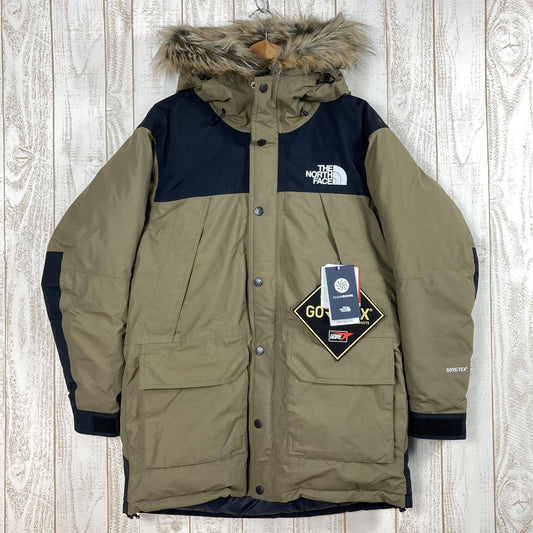 【MEN's M】 ノースフェイス マウンテン ダウン コート Mountain Down Coat ゴアテックス リサイクルダウン ジャケット フーディ パーカ パーカー 生産終了モデル 入手困難 NORTH FACE ND91835 BE ビーチグリーン グリーン系