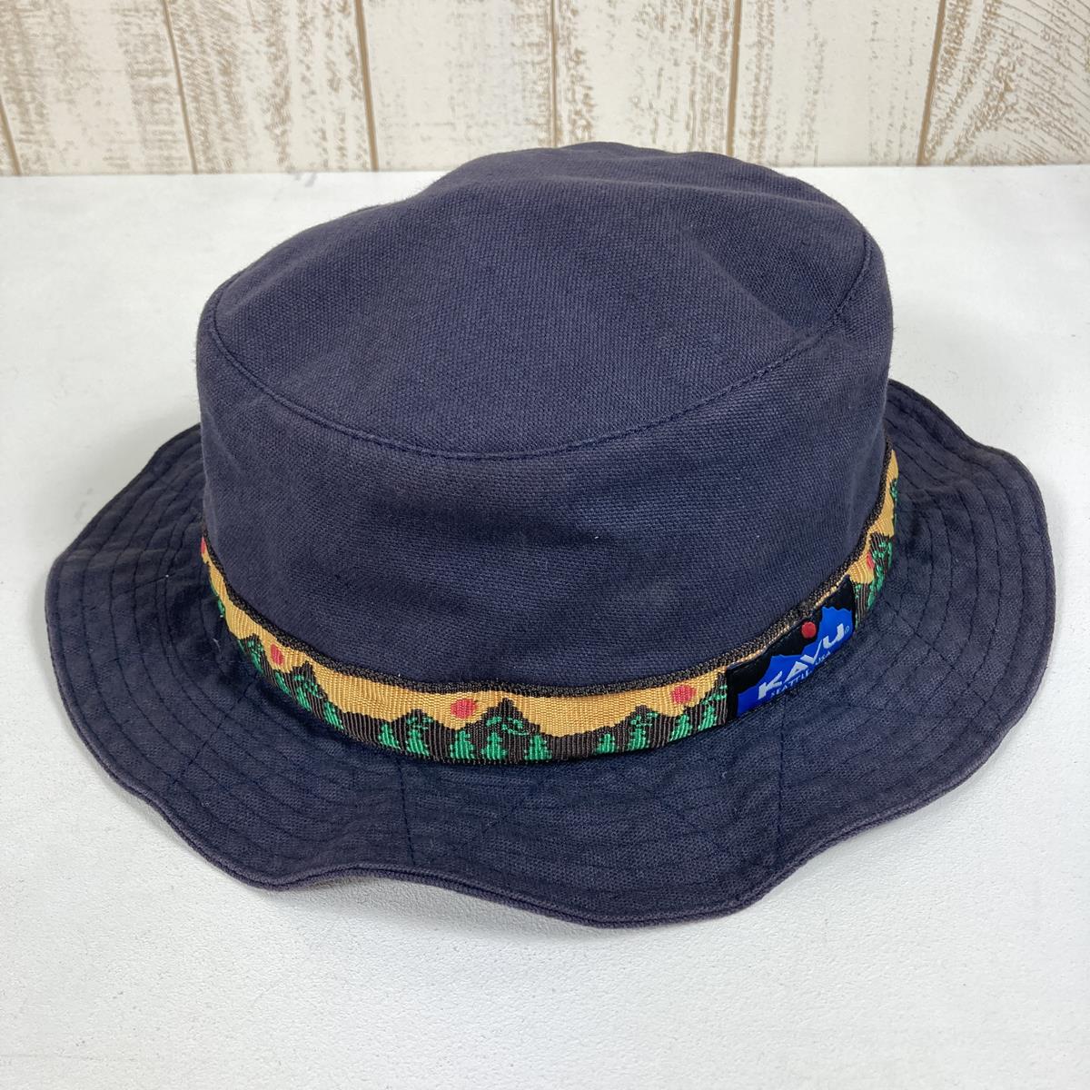 【L】 カブー ストラップ バケット ハット Strap Bucket Hat サファリハット アメリカ製 エイアンドエフ別注モデル 生産終了モデル 入手困難 KAVU ネイビー系