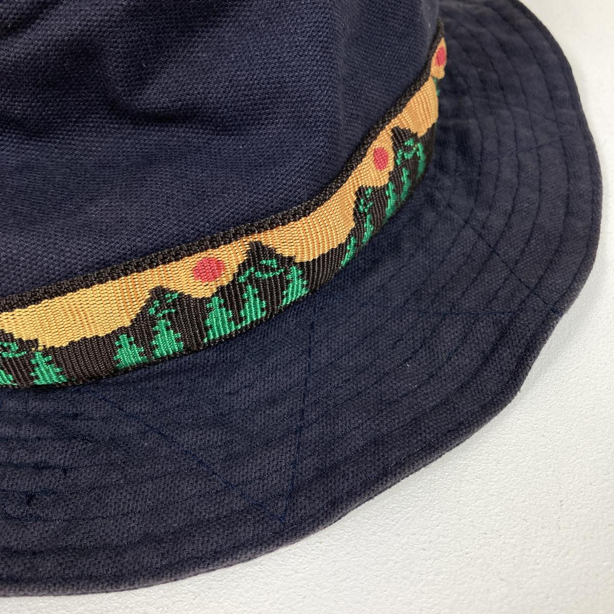 【L】 カブー ストラップ バケット ハット Strap Bucket Hat サファリハット アメリカ製 エイアンドエフ別注モデル 生産終了モデル 入手困難 KAVU ネイビー系