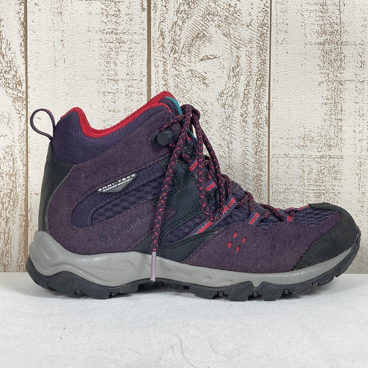 【WOMEN's 22.5cm】 コロンビア セイバー3ミッド オムニテック SABER III MID OMNI-TECH トレッキング シューズ  登山靴 ミドルカット ブーツ COLUMBIA YL5447 506 パープル系