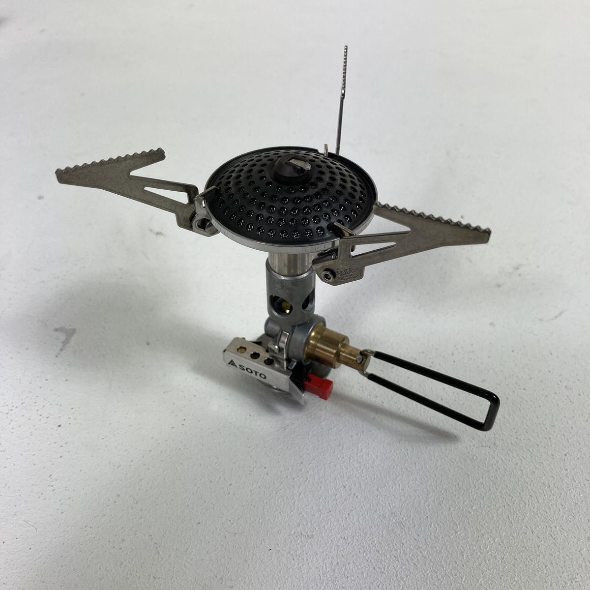 ソト マイクロレギュレーターストーブ SOD-300S + ウインドスクリーン SOD-451 Micro Regulator Stove シングルガスバーナー SOTO SOD-300S/SOD-451 グレー系