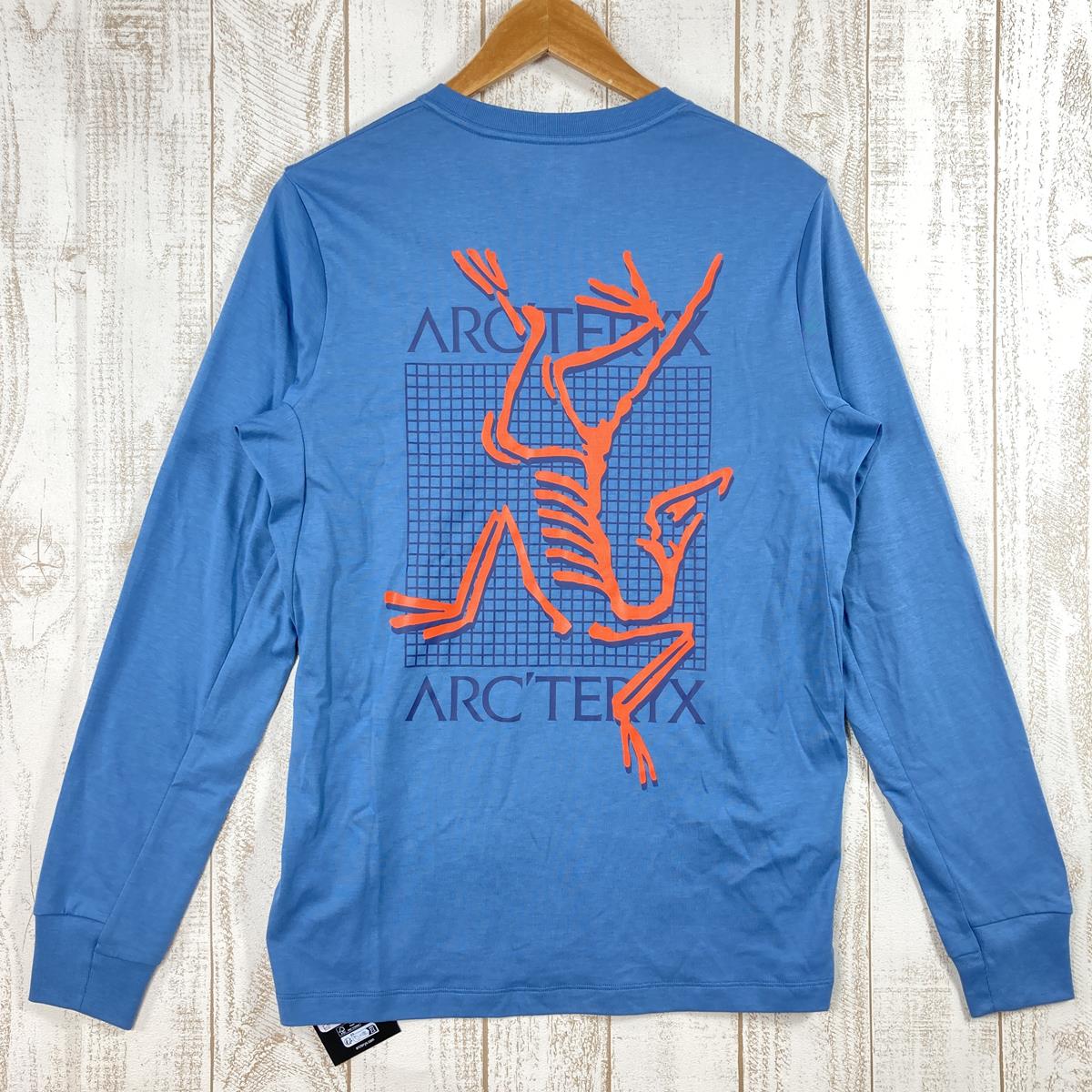 【MEN's XS】 アークテリクス アーク マルチバード ロゴ ロングスリーブ Arc' Multi Bird Logo Long sleeve 長袖 Tシャツ 入手困難 ARCTERYX X000007746 020815 Stone Wash ブルー系