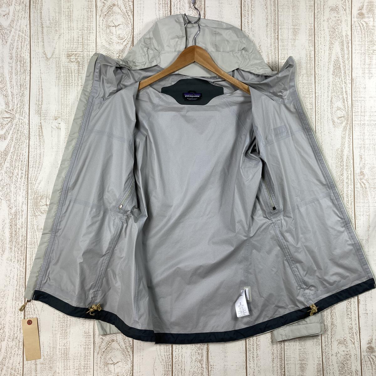 【WOMEN's M】 パタゴニア 2016 ウィメンズ トレントシェル ジャケット W Torrentshell Jacket レインシェル フーディ H2No2.5L防水透湿 PATAGONIA 83807 BlST Bleached Stone アイボリー系