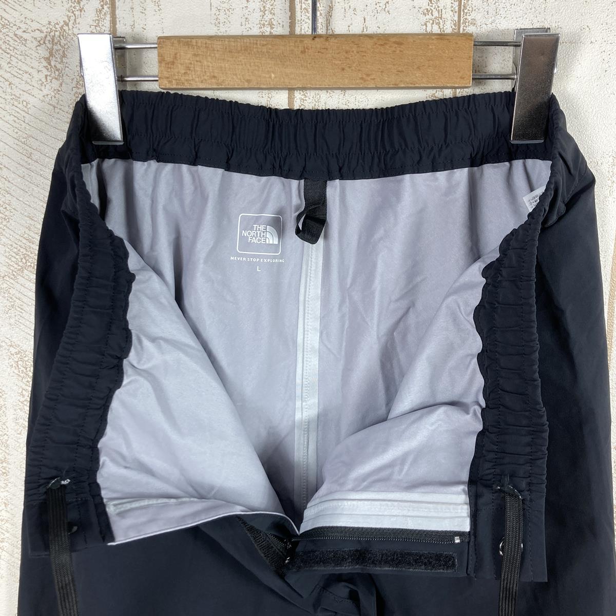 【MEN's L】 ノースフェイス マウンテン シェルター Mountain Shelter HyVent防水透湿 ストレッチ レインシェル  ジャケット パンツ セットアップ レインスーツ NORTH FACE NP12014Z K Black ブラック系