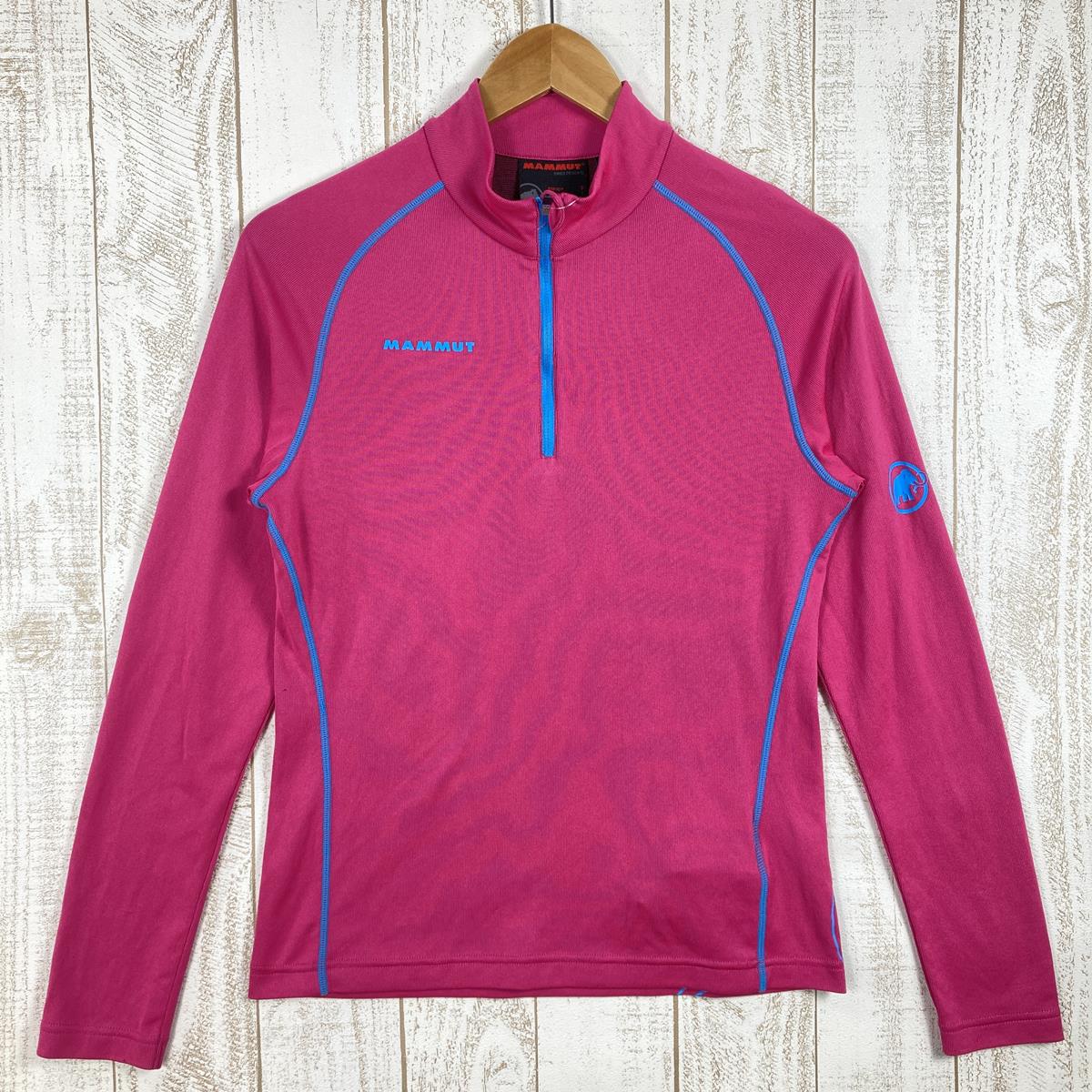 【WOMEN's S】 マムート コンフォート ライト ジップ ロングスリーブ ウィメンズ Comfort Light Zip longsleeve W 長袖 ジップネック シャツ MAMMUT 1041-08570 ピンク系