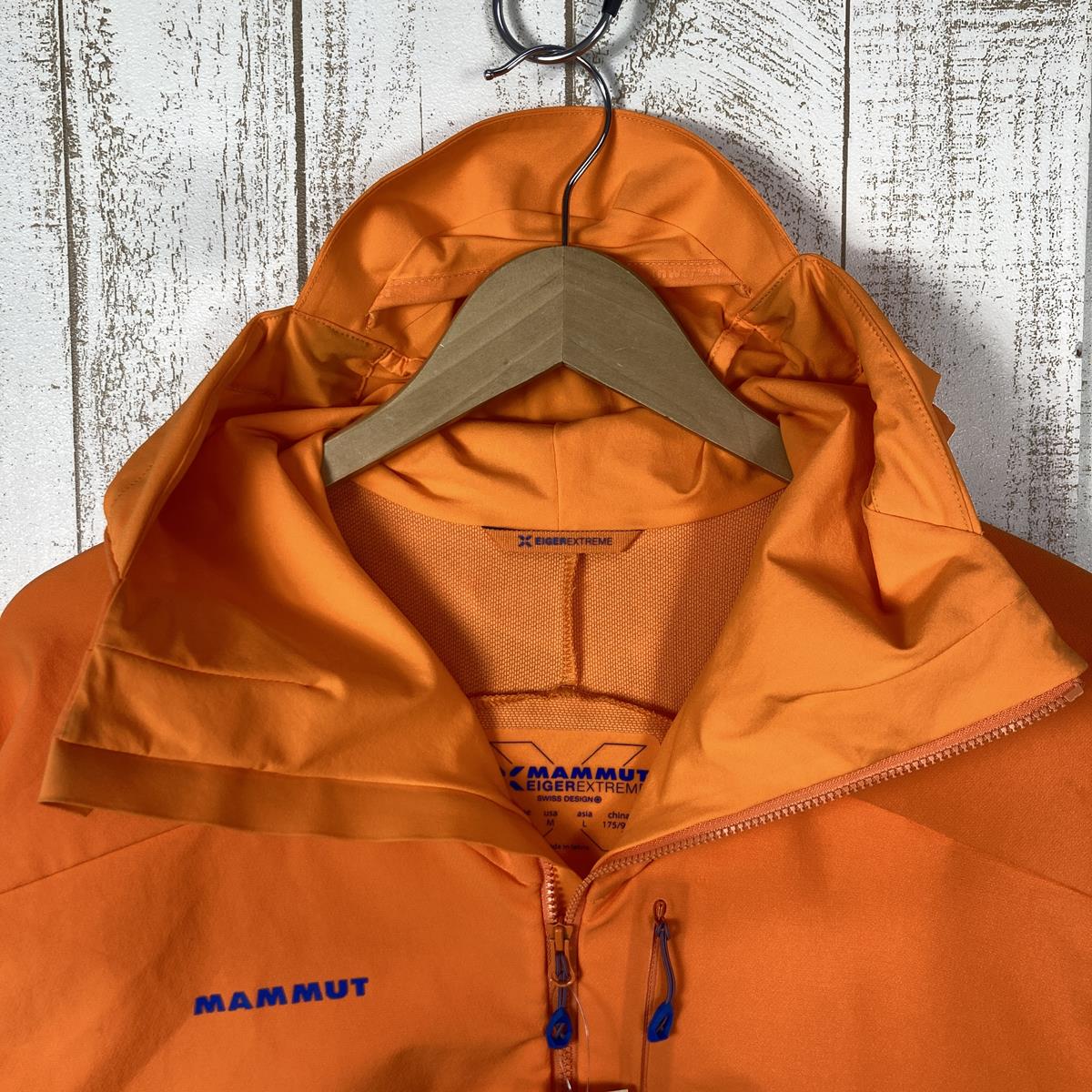 【MEN's M】 マムート エイスフィールド ライト ソフトシェル フーディ Eisfeld Light SO Hoody ジャケット  アイガーエクストリーム MAMMUT 1011-00020 sunrise オレンジ系