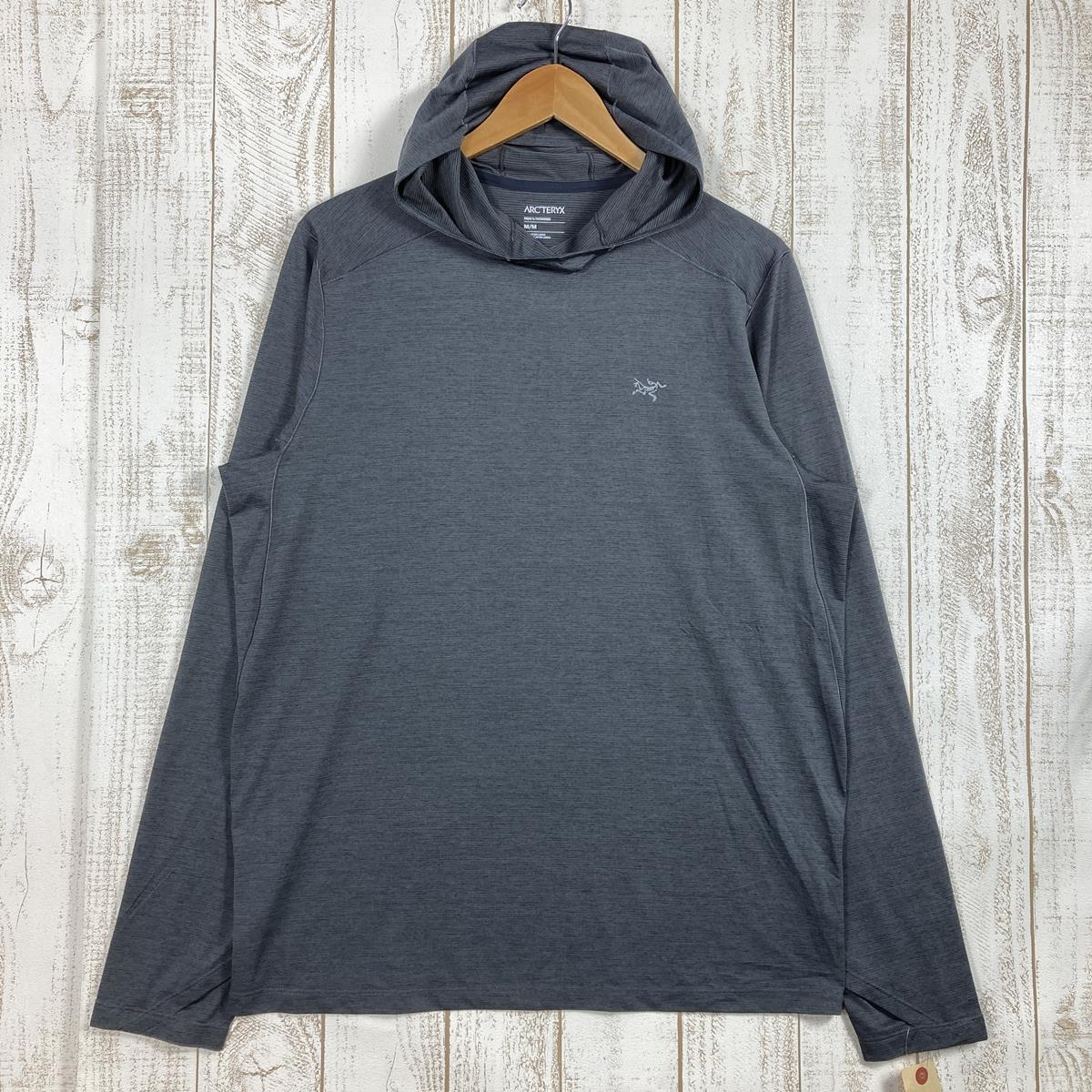 【MEN's M】 アークテリクス コーマック フーディ Cormac Hoody プルオーバー ロングスリーブ ベースレイヤー ARCTERYX X000009002 Black Heather グレー系