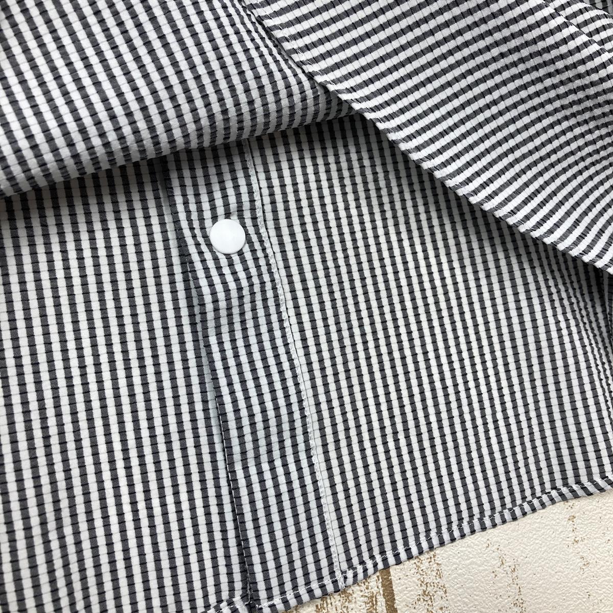 【MEN's L】 リッジマウンテンギア ベーシック ロングスリーブ シャツ ストライプ Basic Long Sleeve Shirt Stripe 長袖 RIDGE MOUNTAIN GEAR Grey / White ホワイト系