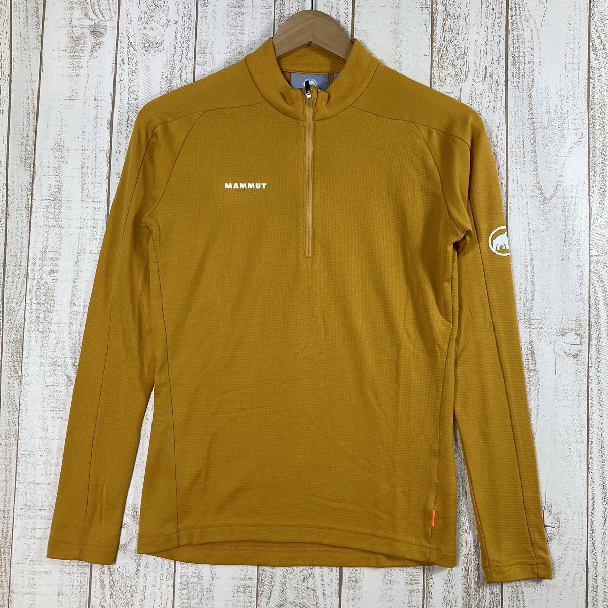 【WOMEN's S】 マムート パフォーマンス サーマル ジップ ロングスリーブ アジアンフィット Performance Thermal Zip Longsleeve AF ベースレイヤー MAMMUT 1016-00101 Golden オレンジ系