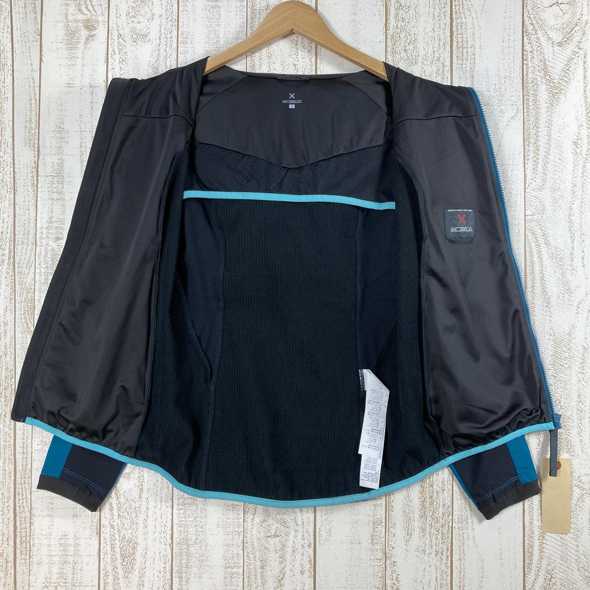 【WOMEN's S】 モンチュラ エアー アクション ハイブリッド ジャケット W Air Action Hybrid Jacket Women フリース ソフトシェル GORE-TEX ACTIVE MONTURA MJAW35W Blue Green / Ice Blue ブルー系