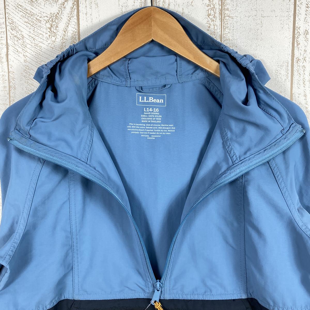 【KID's L】 エルエルビーン キッズ マウンテン クラシック アノラック Kids' Mountain Classic Anorak ジャケット フーディ LLBEAN 509960 Slate / Black ブルー系