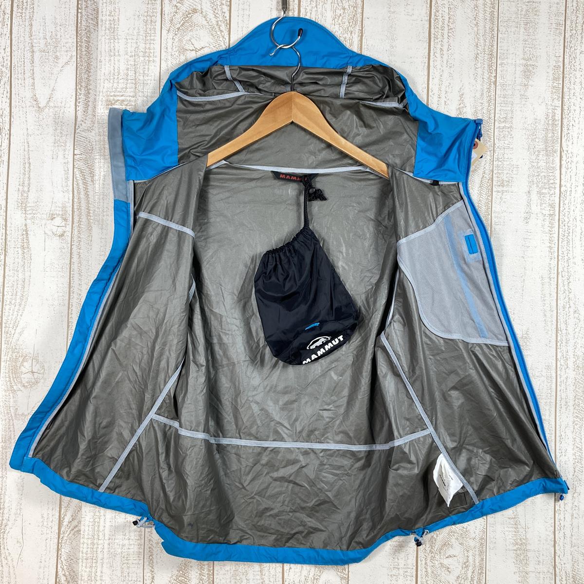 【WOMEN's One】 マムート ウィンドストッパー コンパクト ジャケット ウーマン Windstopper Compact Jacket Woman ウィンドシェル ウィンドストッパー MAMMUT JP1030127 ブルー系