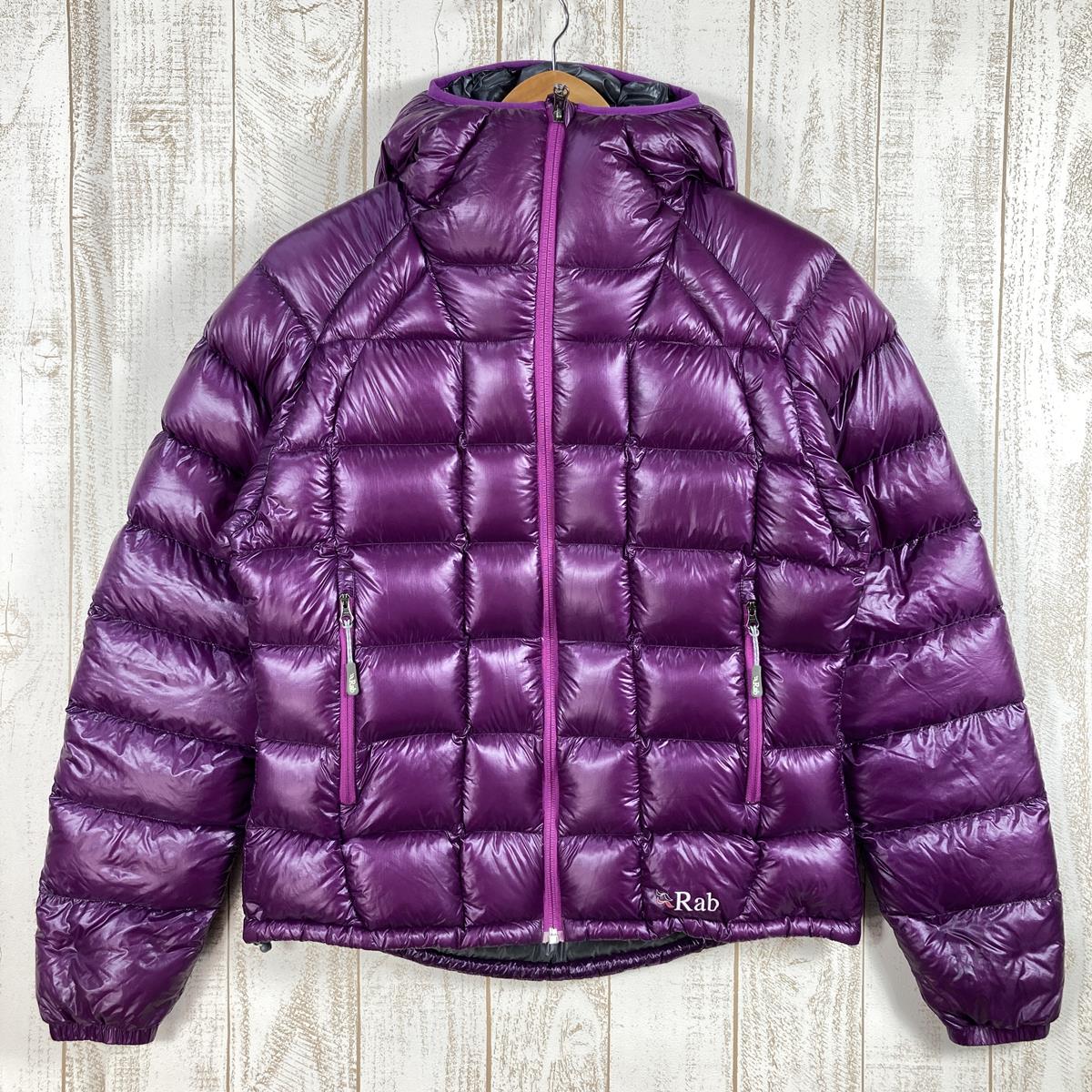 【WOMEN's 10】 ラブ インフィニティ ジャケット Infinity Jacket 850FP ダウン Pertex Quantum フーディ RAB QDN-35 パープル系