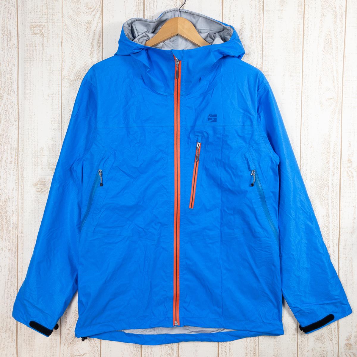 【MEN's L】 ファイントラック エバーブレス フォトン ジャケット Ever Breath Photon Jacket レインシェル フーディ FINETRACK FAM0321 CB Cerulean Blue ブルー系